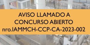 Lee más sobre el artículo CONCURSO ABIERTO IAMMCH-CCP-CA-2023-002